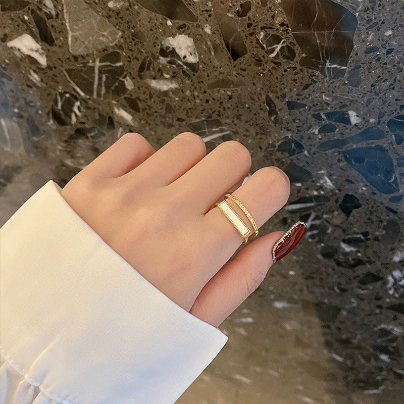 Geometric Open Ring Female Special-interest Design Fashion Ma boutique